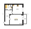 1-комнатная квартира, 44.79кв.м - изображение 1 1-комнатная квартира, 44.79кв.м - изображение 1