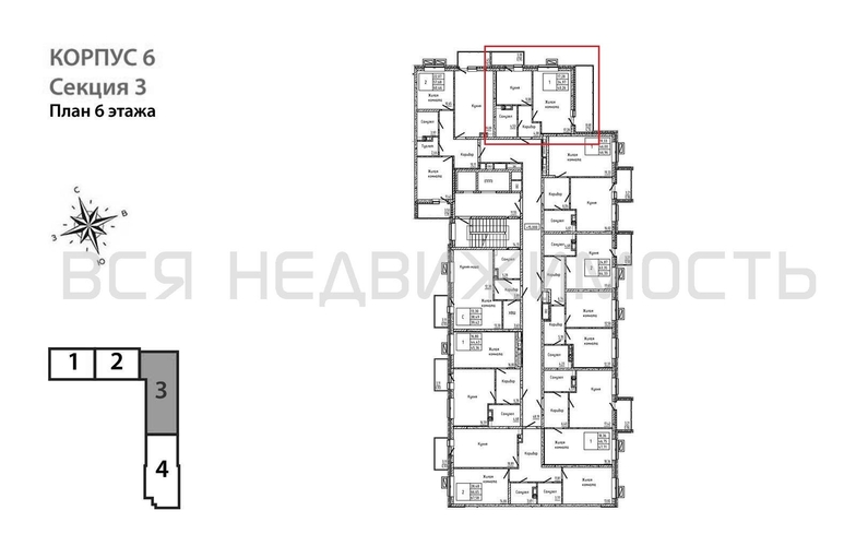 1-комнатная квартира, 40.26кв.м - изображение 1