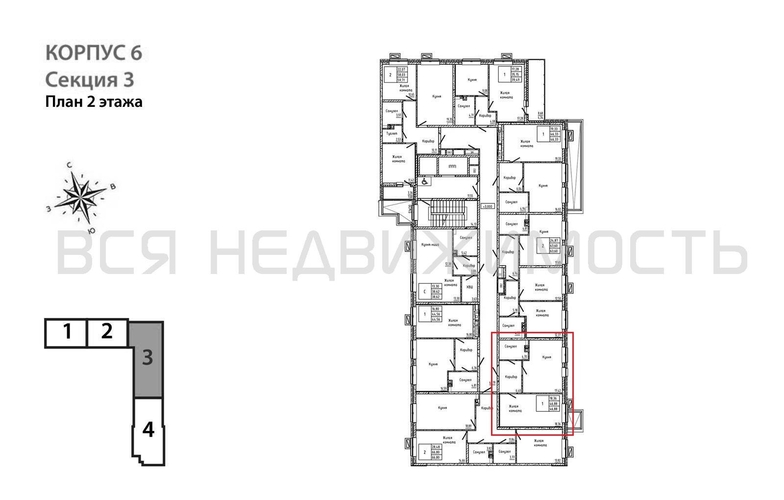 1-комнатная квартира, 46.88кв.м - изображение 1