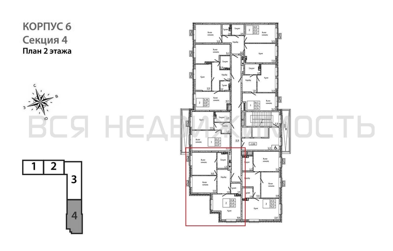 2-комнатная квартира, 65.4кв.м - изображение 1