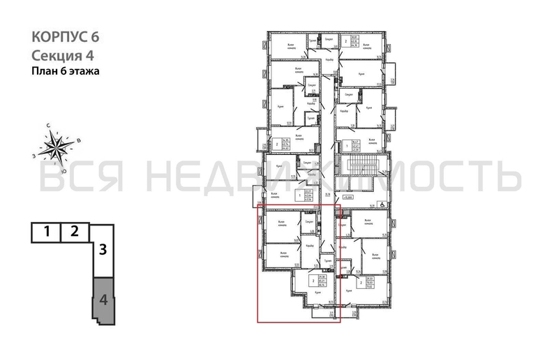 2-комнатная квартира, 66.14кв.м - изображение 1