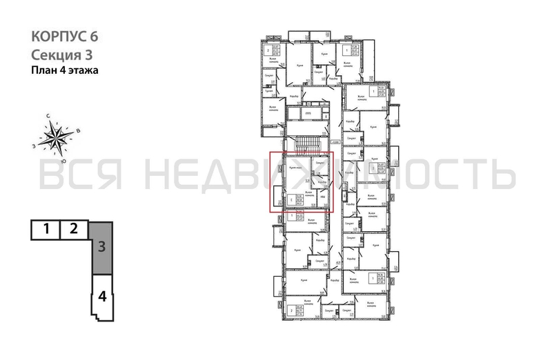 квартира-студия, 39,51кв.м. - изображение 1