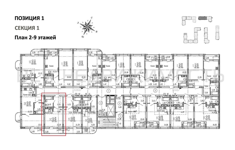 квартира-студия, 27,55кв.м. - изображение 1