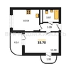 1-комнатная квартира, 33.7кв.м - изображение 1