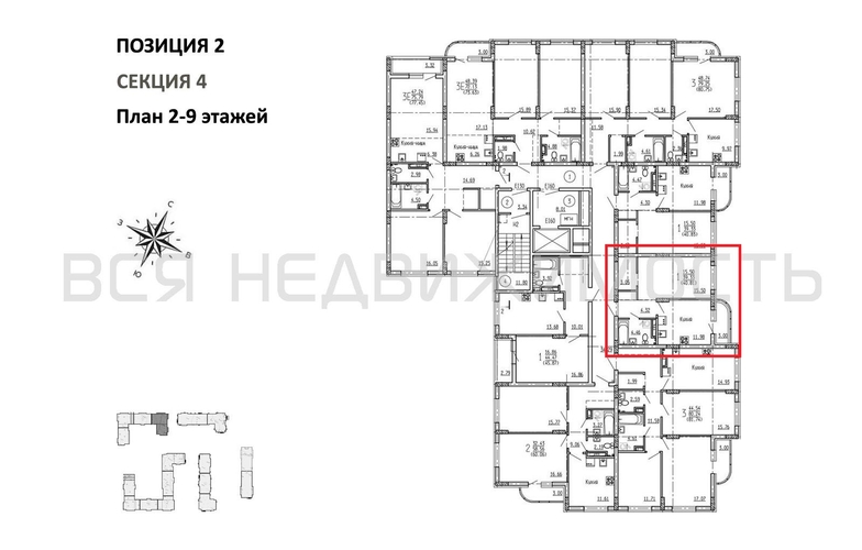 1-комнатная квартира, 40.81кв.м - изображение 1