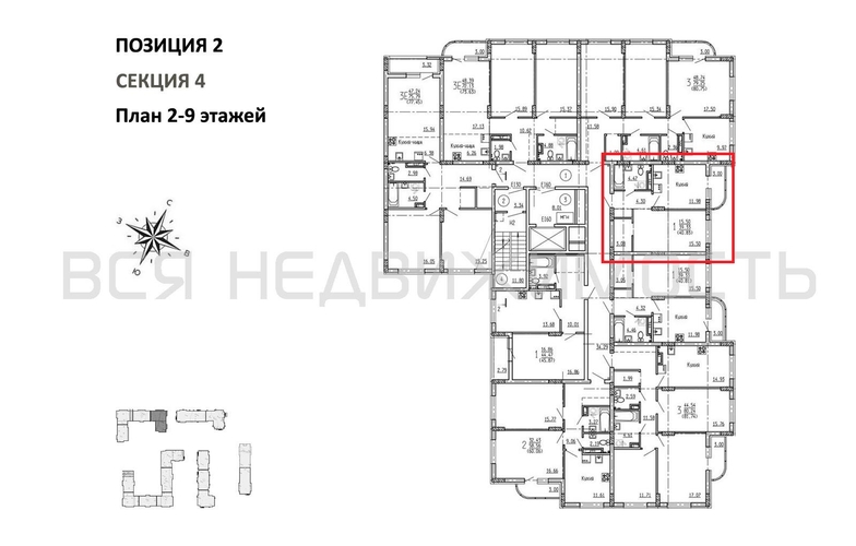 1-комнатная квартира, 40.83кв.м - изображение 1