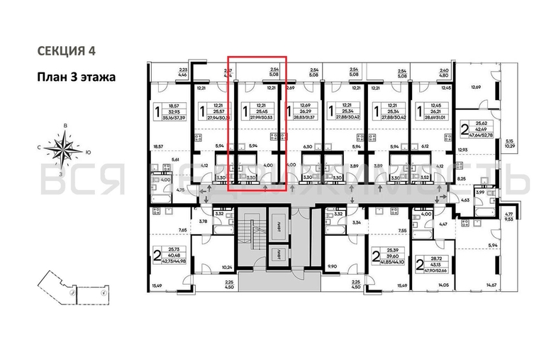 квартира-студия, 30,53кв.м. - изображение 1