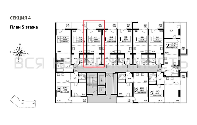 квартира-студия, 30,07кв.м. - изображение 1