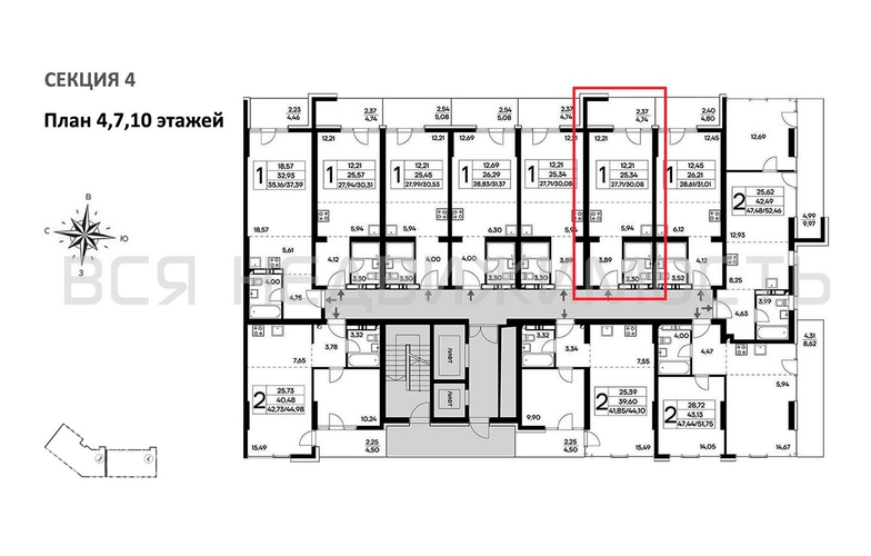 квартира-студия, 30,08кв.м. - изображение 1
