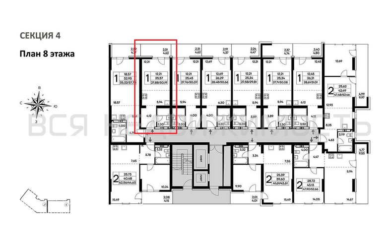 квартира-студия, 30,19кв.м. - изображение 1