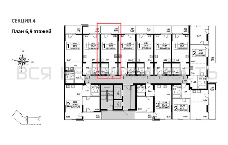квартира-студия, 30,53кв.м. - изображение 1