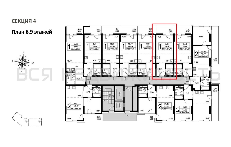 квартира-студия, 29,78кв.м. - изображение 1