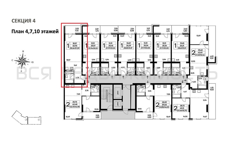 квартира-студия, 37,39кв.м. - изображение 1