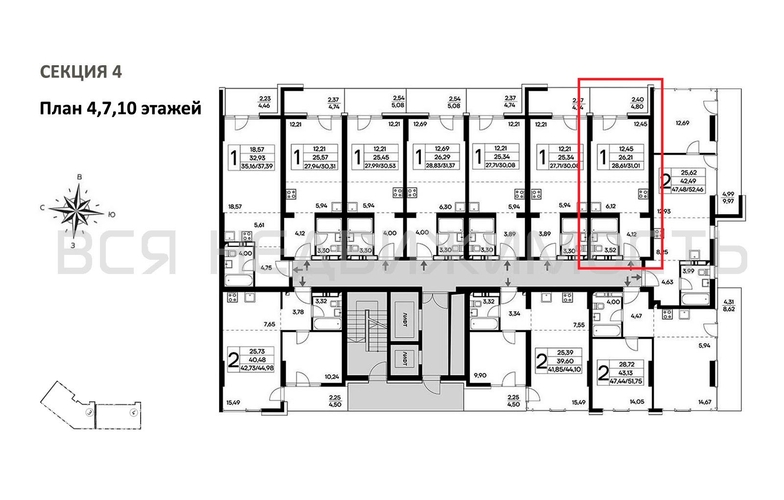 квартира-студия, 31,01кв.м. - изображение 1