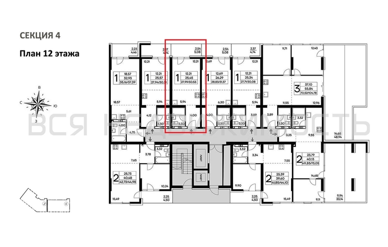 квартира-студия, 30,53кв.м. - изображение 1
