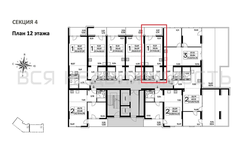 квартира-студия, 30,08кв.м. - изображение 1
