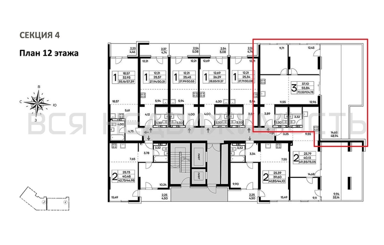2-комнатная квартира, 104.78кв.м - изображение 1