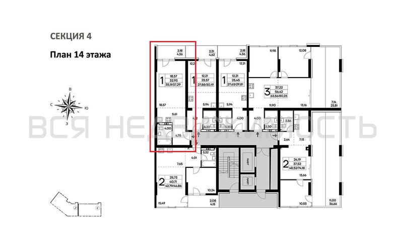 квартира-студия, 37,29кв.м. - изображение 1
