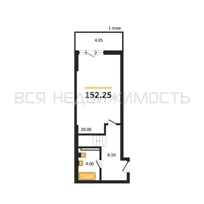 3-комнатная квартира, 152.25кв.м - изображение