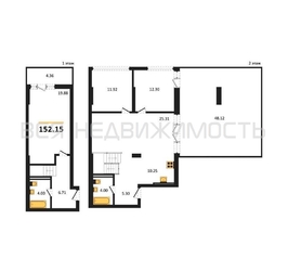 3-комнатная квартира, 152.15кв.м - изображение 1