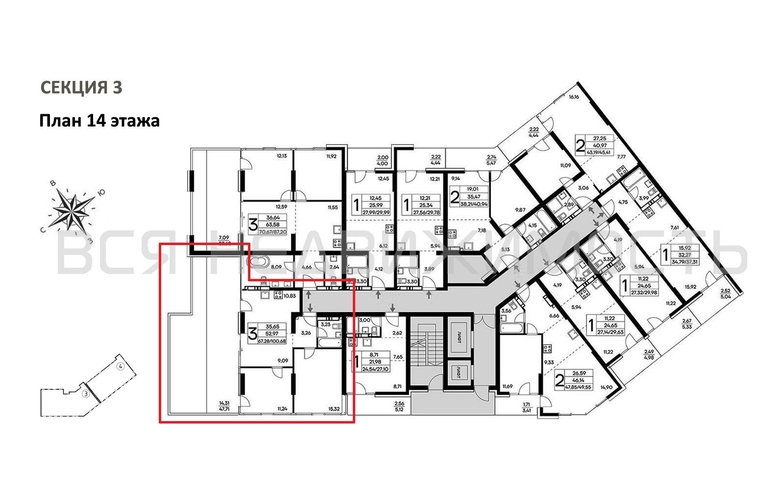 2-комнатная квартира, 100.68кв.м - изображение 1