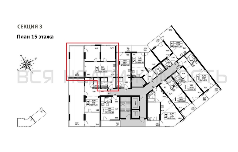 2-комнатная квартира, 80.21кв.м - изображение 1