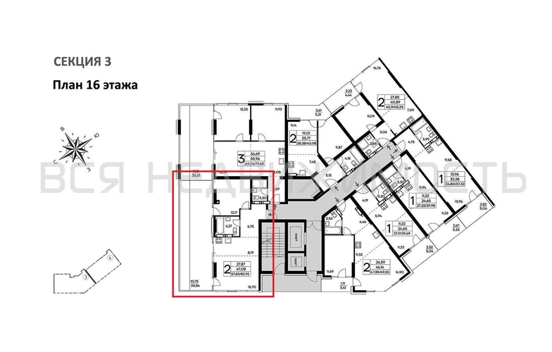 1-комнатная квартира, 82.92кв.м - изображение 1