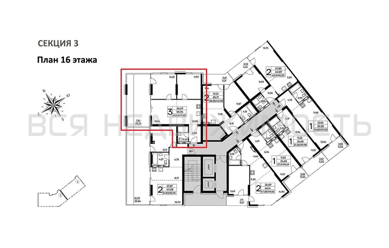 2-комнатная квартира, 79.63кв.м - изображение 1