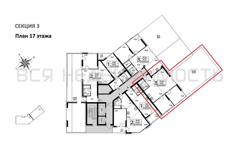 2-комнатная квартира, 128.17кв.м - изображение 1