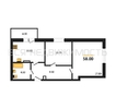 2-комнатная квартира, 58кв.м - изображение 1