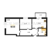 2-комнатная квартира, 58кв.м - изображение 1
