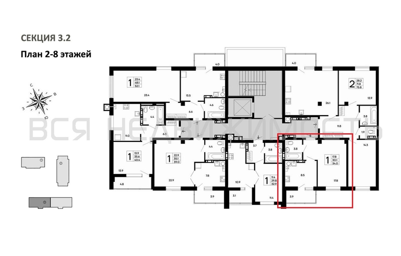 1-комнатная квартира, 34кв.м - изображение 1