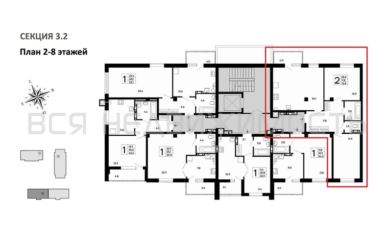 2-комнатная квартира, 75.8кв.м - изображение 1