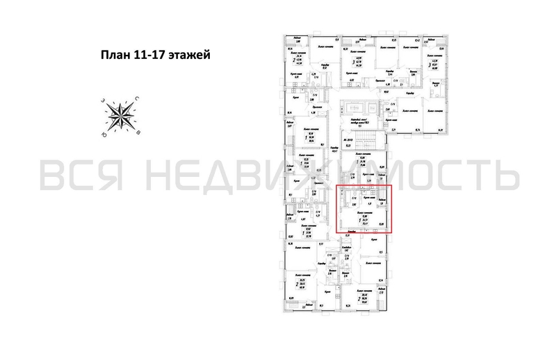 квартира-студия, 25,41кв.м. - изображение 1