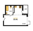 квартира-студия, 25,41кв.м. - изображение 1