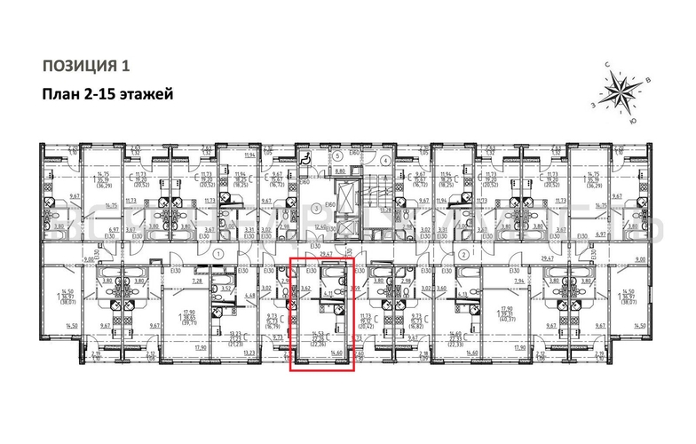 квартира-студия, 22,26кв.м. - изображение 1