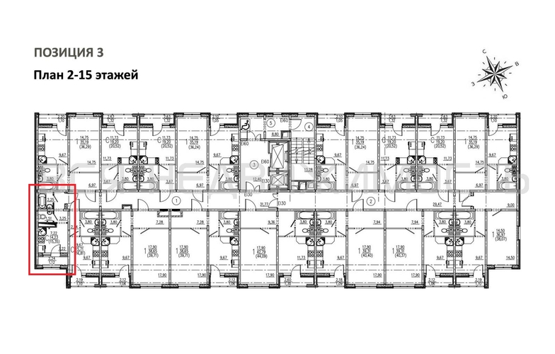 квартира-студия, 15,35кв.м. - изображение 1