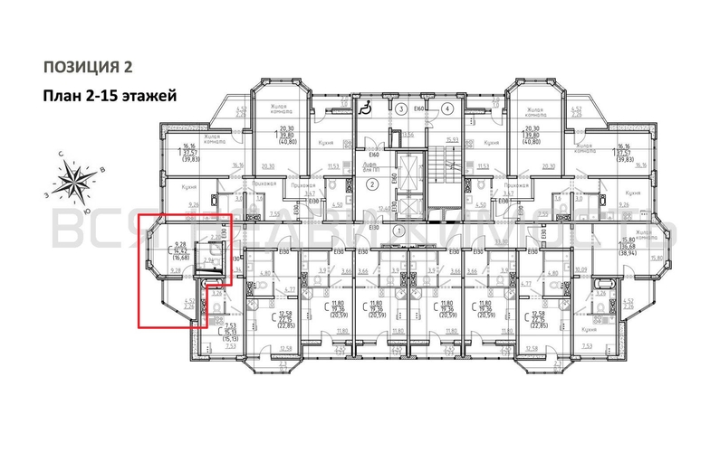 квартира-студия, 16,68кв.м. - изображение 1