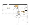 3-комнатная квартира, 81.7кв.м - изображение 1