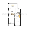 3-комнатная квартира, 79.9кв.м - изображение 1