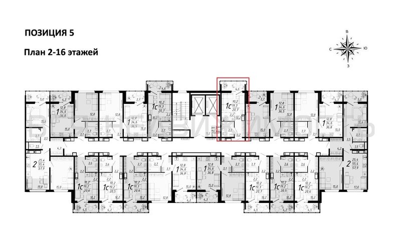 квартира-студия, 20,65кв.м. - изображение 1