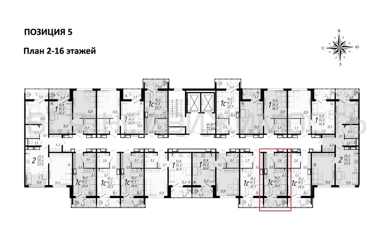 квартира-студия, 20,49кв.м. - изображение 1