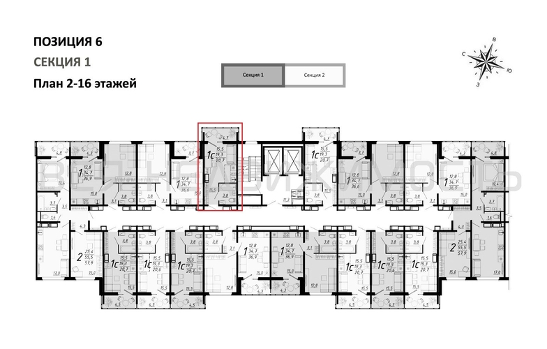 квартира-студия, 20,7кв.м. - изображение 1