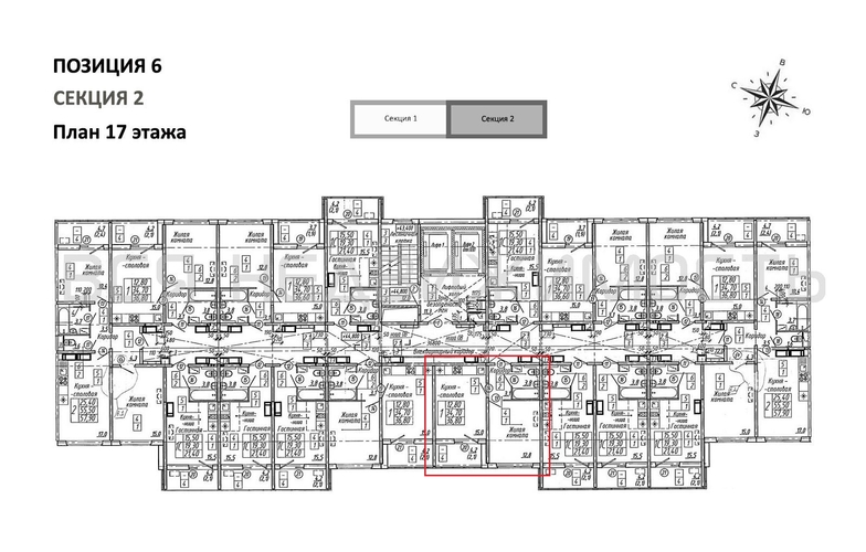 1-комнатная квартира, 36.8кв.м - изображение 1