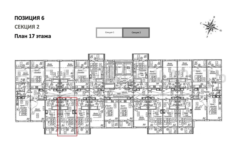 квартира-студия, 21,4кв.м. - изображение 1