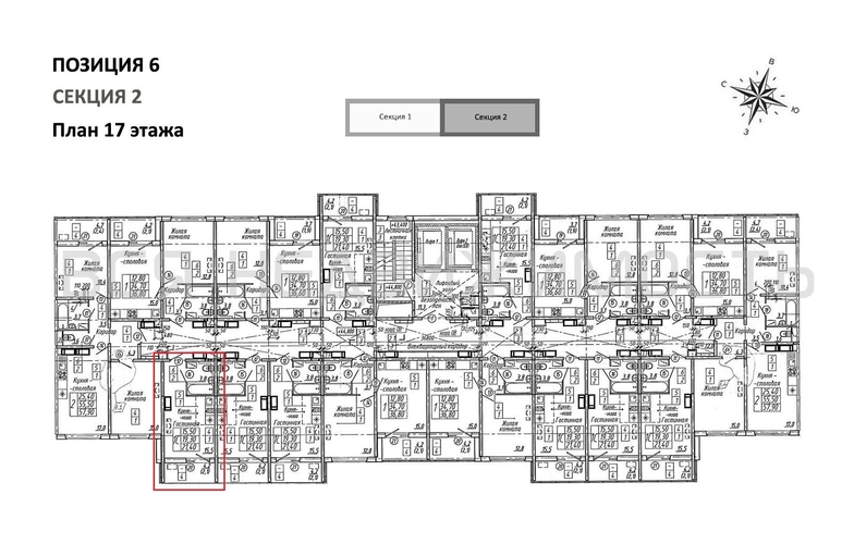 квартира-студия, 21,4кв.м. - изображение 1
