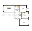3-комнатная квартира, 83кв.м - изображение 1