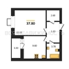 1-комнатная квартира, 37.8кв.м - изображение 1