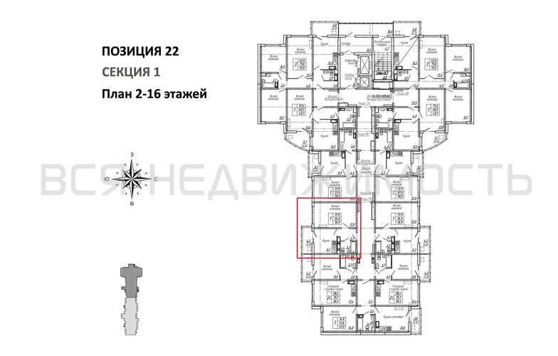 1-комнатная квартира, 35.9кв.м - изображение 1