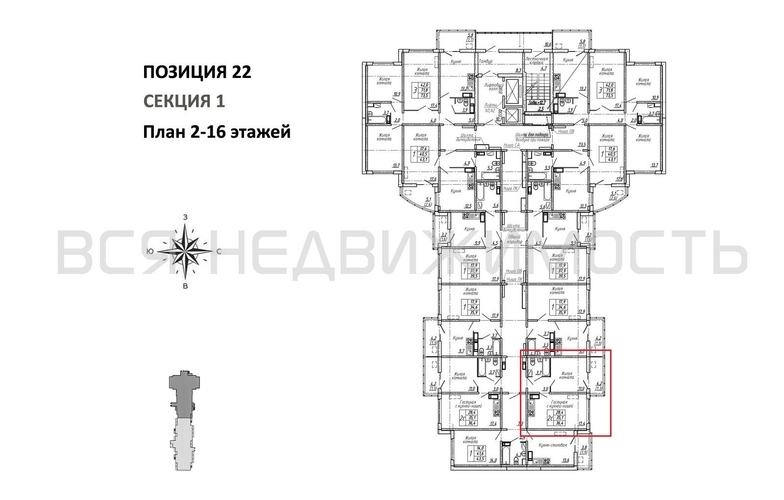 1-комнатная квартира, 36.4кв.м - изображение 1